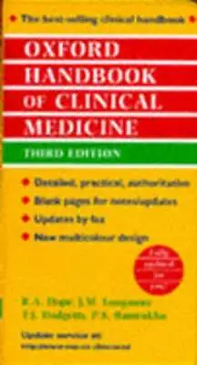 $11.20 • Buy Oxford Handbook Of Clinical Medicine By R A Hope: Used