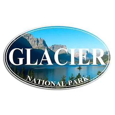 Glacier National Park Decal Sticker Crown Of The Continent Hiking RV USA Montana • $9.99