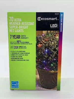 Ecosmart 70 Ultra Weather-Resistant Super-Bright Net Lights LED 4.8X2.6Ft • $29.59