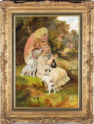 £303 • Buy After Walter Hunt (1861-1941) - Mid 20th Century Oil, Divided Affections