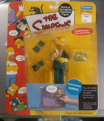 2000 Vintage Playmates The Simpsons MONGOMERY BURNS  Sealed Mr Burns • $14.99