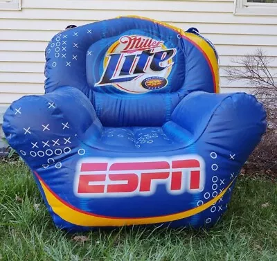 Miller Lite Beer ESPN Inflatable Chair For Football With Cupholders  • $39.99