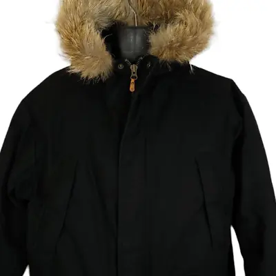 Ecko Unltd Function Heavy Parka Jacket Vintage Y2K Coyote Fur Hood Size Medium • $179.99