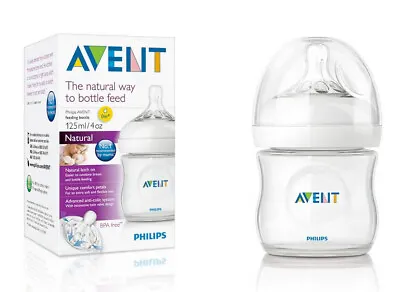 $19.95 • Buy Philips Avent Natural Feeding 125mL Bottle Natural Lactation BPA Free Anti Colic