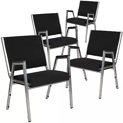 Flash Furniture Fabric Bariatric Medical Chair Black Set Of 4 (4XU604436701BK) • $616.41