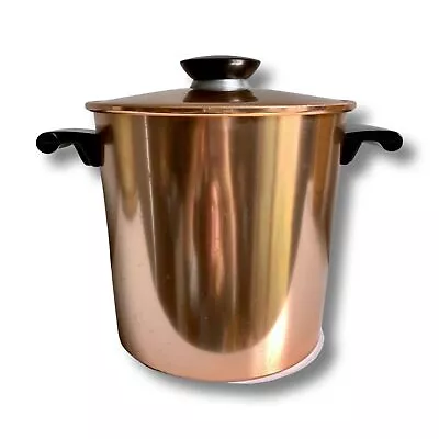 Regal Supreme Copper Aluminum Vintage Ice Bucket With Lid And Handles • $56.03