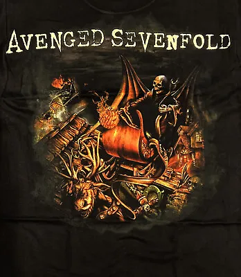 AVENGED SEVENFOLD Cd Lgo Nightmare AFTER CHRISTMAS Official SHIRT LAST SMALL OOP • $21.99