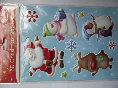 £2.49 • Buy 3D Stickers – 9 Children Stickers 3D Puffy Christmas Kids Stickers