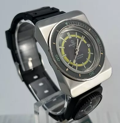 Vintage Aquadive 200 Automatic Stainless Steel Swiss Dive Watch W/Date • $400