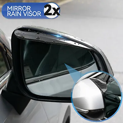 2Pcs Car Side Rear View Mirror Rain Board Eyebrow Sun Visor Shade Shield Guard • $7.73