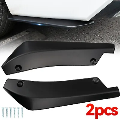 2pc Universal Car Rear Bumper Lip Diffuser Splitter Canard Protector Accessorie • $18.03