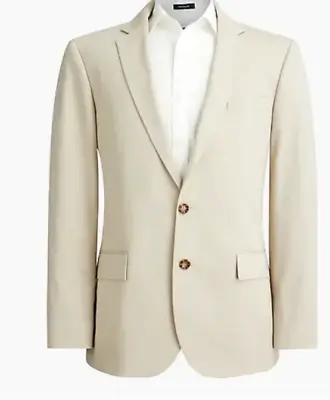 J.Crew Men's $298 Thompson Stretch Suit Jacket Stretch Chino Size 38R BA491 • $150