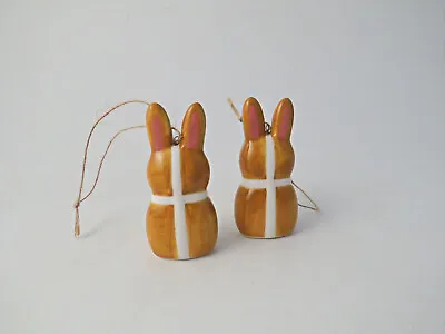 7cm Hot Cross Bunny Tree Decoration - Easter • £7.25