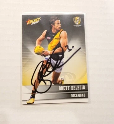$9.95 • Buy Richmond Tigers - Brett Deledio Signed Afl 2012 Select Card