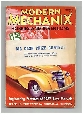 Modern Mechanix Hobbies And Inventions Vol. 17 #2 VG- 3.5 1936 • $41