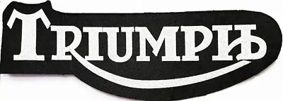 TRIUMPH Racing Motorcycle Est. 13 X5.5  Iron On Or Sew On High Quality.  • $23.69