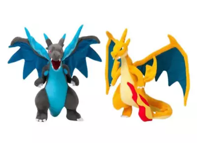 Pokémon Centre Japan Official Mega Charizard X&Y Soft Velvet Stuffed Plush Doll • £19.99