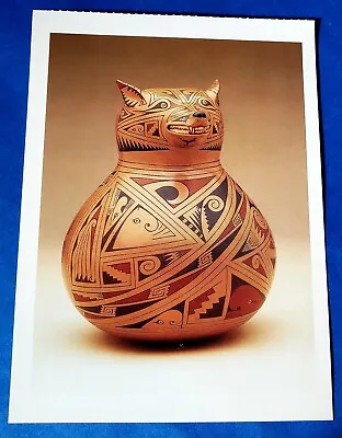 Postcard Cat Effigy Pot By Andres Villalba Mata Ortiz Pottery 6.5 X4.75  • $6.50