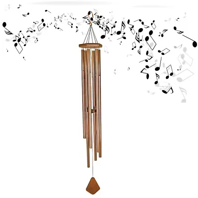 56   LARGE Metal Tube Deep Tone Resonant Bass Sound CHURCH Bell Windchime  • $59.59