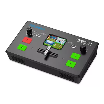 FEELWORLD LIVEPRO L1 V1 Video Switcher Mixer 4 HDMI 4 Screens For Live Streaming • $243.19