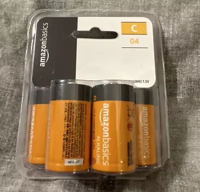 AmazonBasics C Cell All-Purpose Alkaline Batteries - 4 Pack 08/27 • $13.99