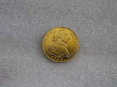 1781 Madrid 4 Escudos Charles Iii Spanish Gold Coin Doubloon Xf • $1949.99