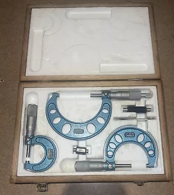 Fowler Micrometer Range Gradu Set 52-217-075  0-75  .01mm￼ • $37.43