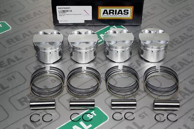 Arias Forged Pistons Acura Honda B18A/B With B18C1 Head 82mm -3.33 Cc 10.6:1 • $741.30