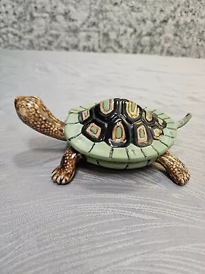 Ceramic Turtle Trinket Box • $12