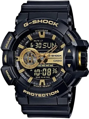 Casio G-Shock Black/Gold Analogue/Digital Mens Watch GA400GB-1A9 GA-400GB-1A9DR • $208.90