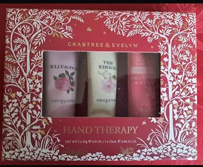 CRABTREE & EVELYN Hand Therapy Gift Set 25g X 3 New • £24.99
