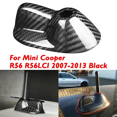 Real Carbon Fiber Roof Antenna Cover For Mini Cooper R56 R56LCI 2007-2013 Black • $23.45