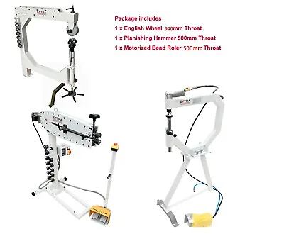 English Wheel EW940A Pneumatic Planishing Hammer PH-51 & Motorized Bead Roller • $1900