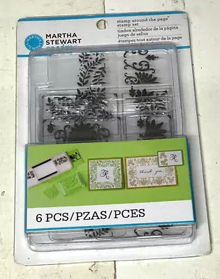 Around The Page Stamp Set Scrolls And Boughs Martha Stewart Crafts Stamp New • $12.50