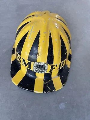 Vintage Sierra Madre CA Wildland Firefighter Fire Helmet Forestry Circa 1960’s • $168