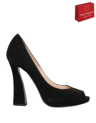 £49.99 • Buy RRP€612 GIORGIO ARMANI Leather Peep Court Shoes US5.5 UK3 EU36 Made In Italy