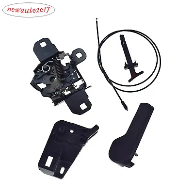 5PCS Hood Latch + Release Cable +Bracket +Pull Rod Kit For VW Jetta MK4 Golf New • $47.31