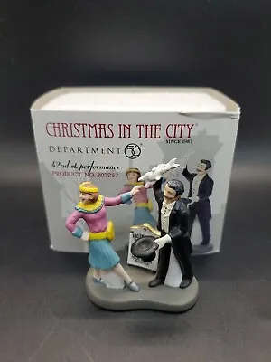 Department 56 CHRISTMAS IN THE CITY 42nd ST PERFORMANCE 807257 Roxy Retired  • $52.50