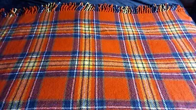 Vintage Wool Blanket /throw Royal Stewart Highland Home Industries  • £30