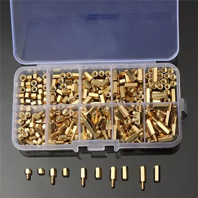 300pcs M3 Hex Brass Male Female Standoffs Screw Nut Assortment Kit Motherboard • $20.69