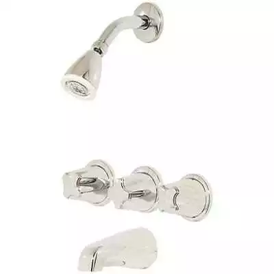 Pfister  01-30WV 3 HANDLE 1/2IPX1/2IP Chrome Tub&Shower Faucet • $49