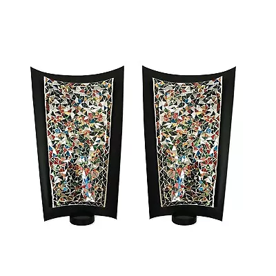 DecorShore Mosaic Wall Sconce Set Of 2 Tealight Candle Holders • $60