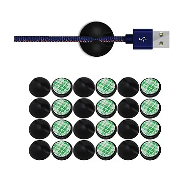 Self Adhesive Holder Clip Stay For Mobile Phone Charger Wire USB Cord Lightening • £3.49