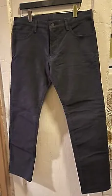 Michael Andrews Bespoke Charcoal Men's Cotton Suede Pants Size-36  Never Worn • $75