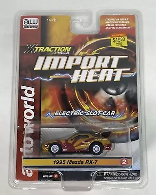 1995 Mazda RX-7 In Gold And Red Xtraction Import Heat HO Slot SC378/48 R2 AW • $23.90