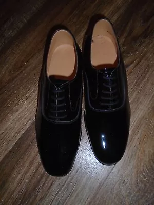 British Military Issue Mens Black Patent Leather Mess Dress Shoes Size 5m New • £65