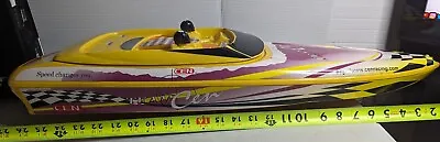 **UNTESTED** VTG Large 27  CEN Model Speed Racing RC Boat W/ ENGINE  • $157.79