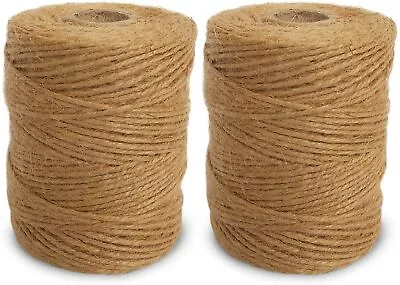 £7.99 • Buy 200m 3 Ply Natural Brown Soft Jute Twine Sisal String Rustic Cord Shabby