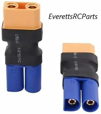 (2) No Wire Connector Male EC5 To XT90 / XT-90 Female - Heavy Duty Adapter • $9.29