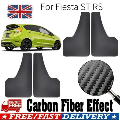 Splash Guards For Ford Fiesta ST RS Zetec S Mk5 MK6 Mk7 Mk8 Mudflaps Mud Flaps • £15.11